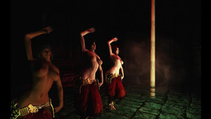 Эротические танцы мультяшных красавиц с большой грудью