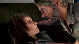 Жесткий секс в машине из порно мультика The Last of Us